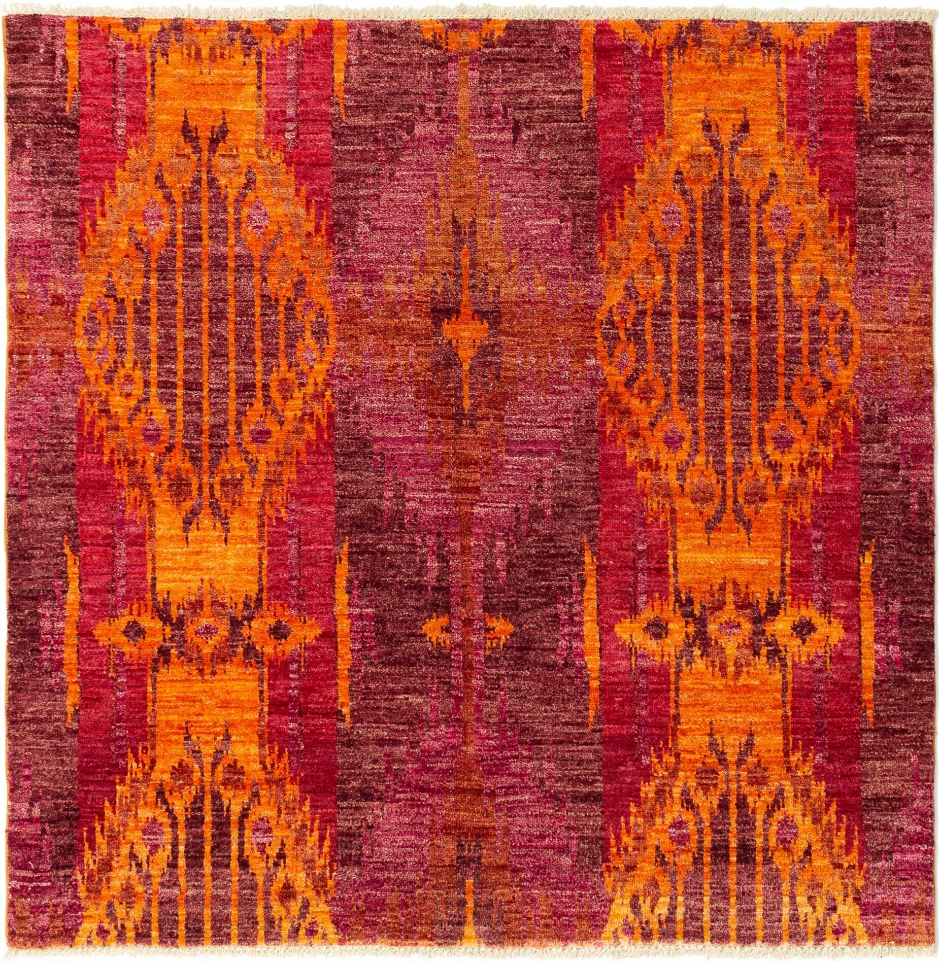Vloerkleed Indiaas Shalimar Bordeaux Rood Handgemaakt