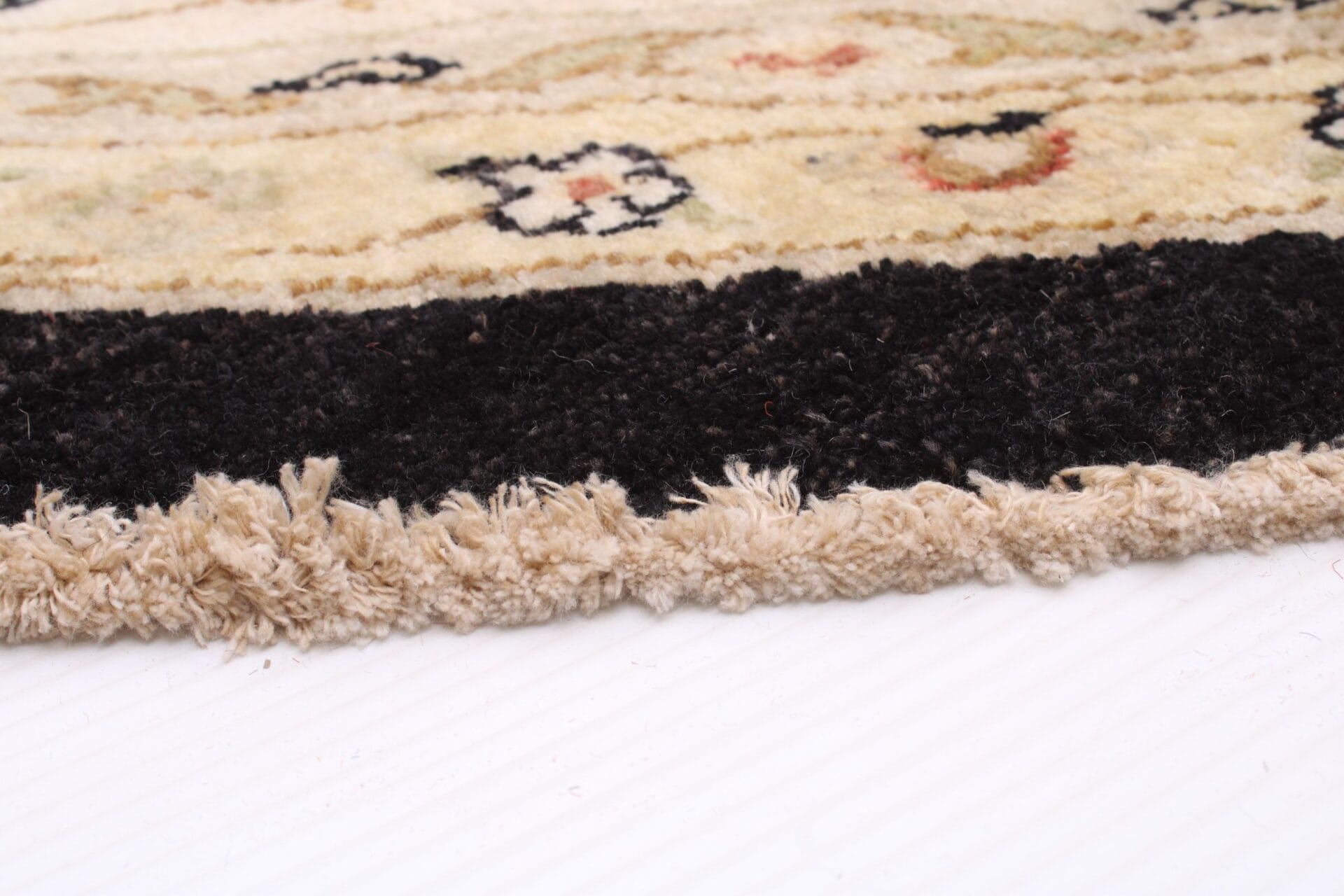Een close-up van een tapijtkleed.