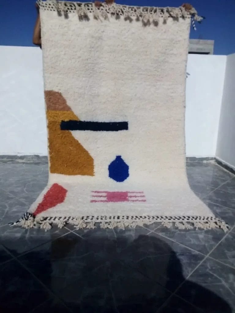 48 HANDGEMAAKT MAROKKAANS BENI OUARAIN TAPIJTTAPIJT