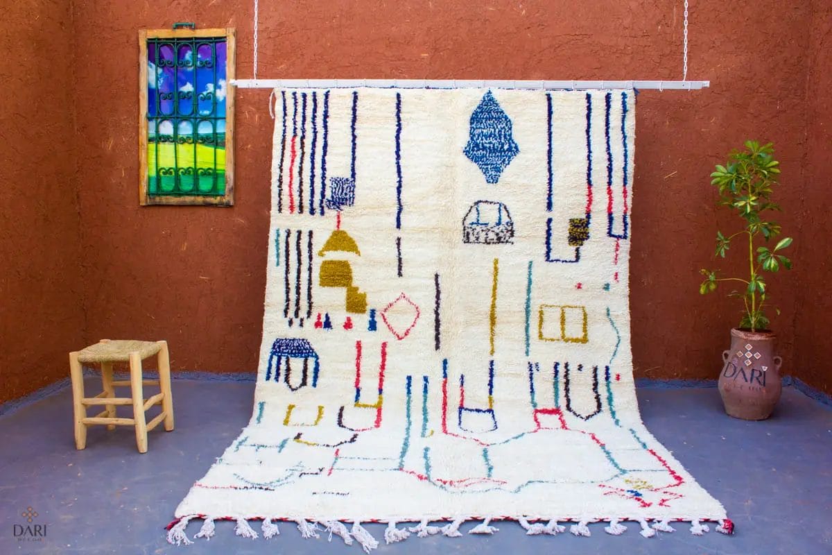ARTISTIEK GEMENGD PATROON WOLLEN RUG