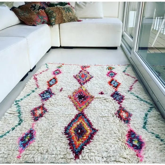 Azilal Kleur Explosie Vloerkleed 1,5 x 1 m