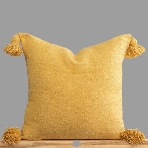 Kussenhoes met pompon -Marokkaanse kussens, Beni Ouarain kussens