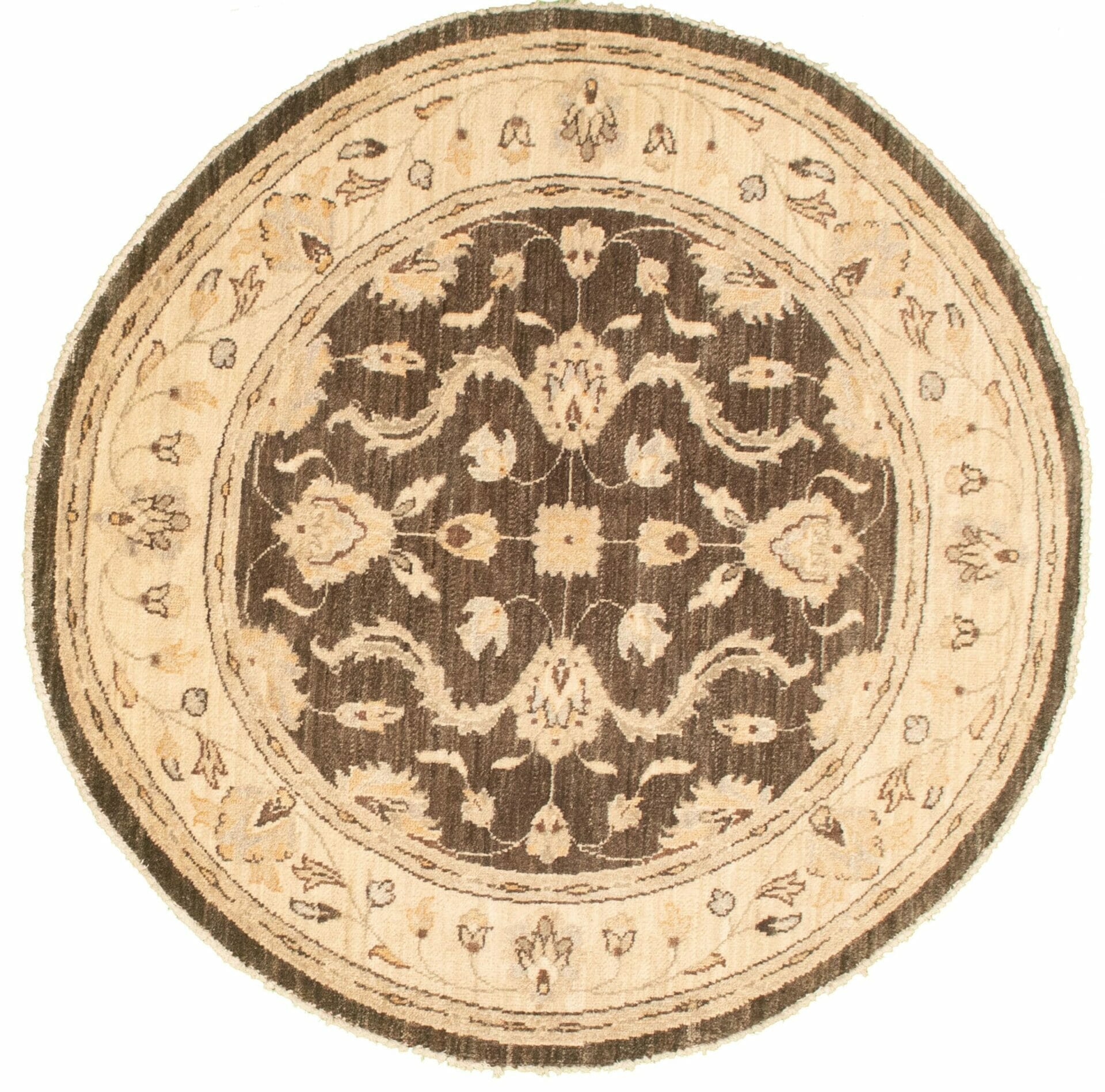 Afghaans Vloerkleed Chobi Donkerbruin Handgemaakt