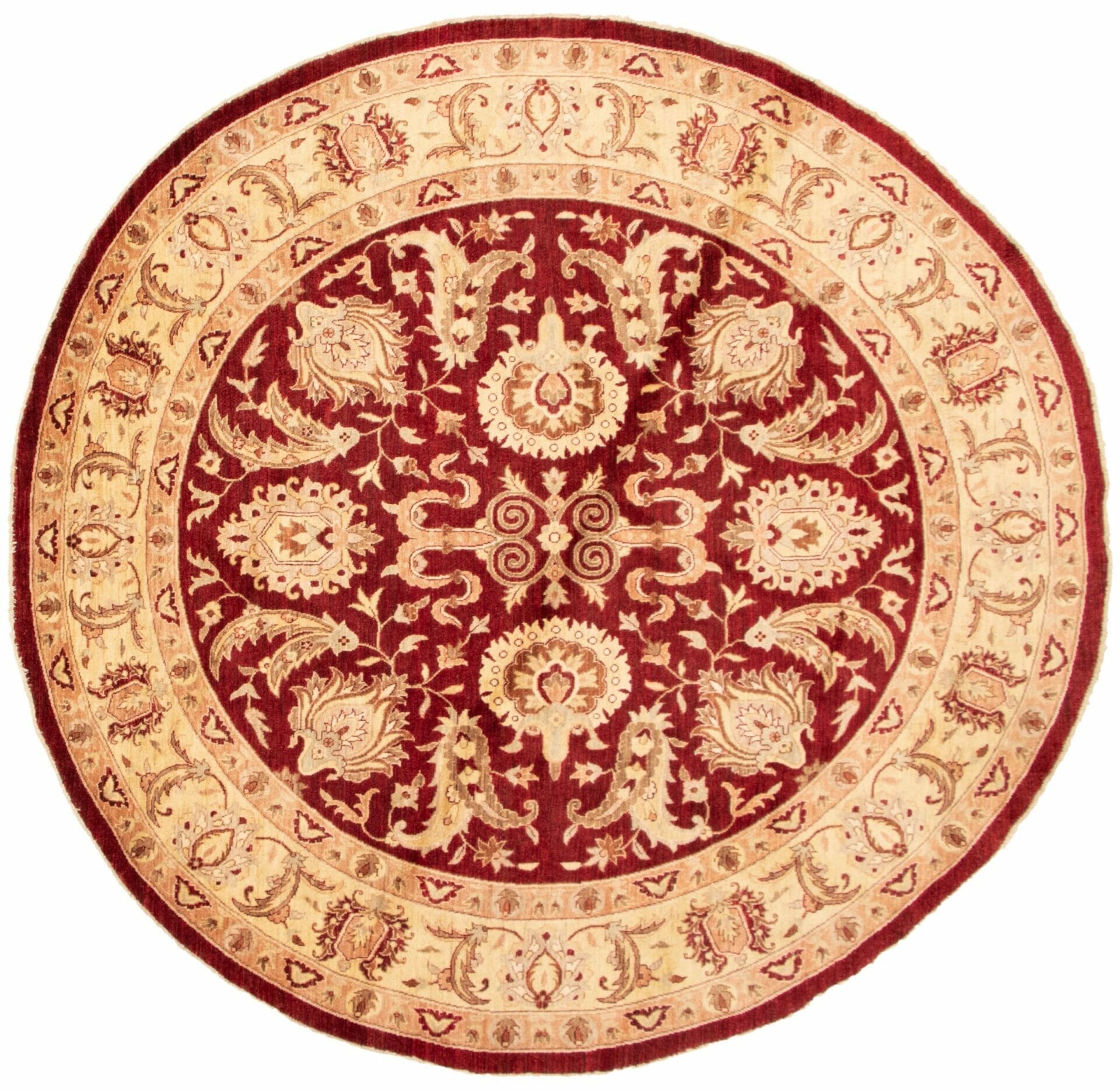 Vloerkleed Afghaans Chobi Handgemaakt Donkerrood